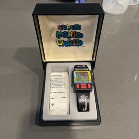 Nelsonic Super Mario World Nintendo Game Watch w/ Box & Manual &ndash; Vintage 1992