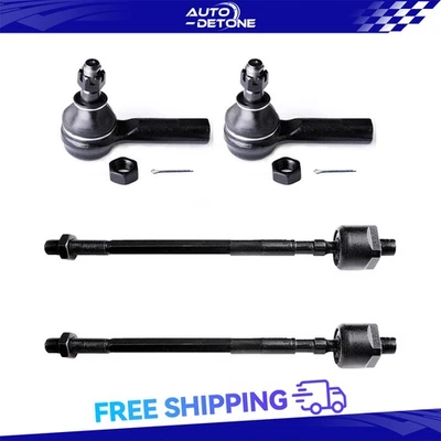 4X Front Inner & Outer Tie Rod End Kit For Infiniti Q45 1997 1998 1999 2000 2001 - Image 1 of 4
