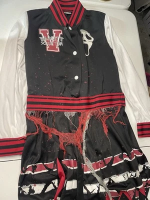 Disfraz Espíritu Halloween, Disfraz Grito, Falda Alegre por Miedo con Mangas Largas Foto 1 de 4