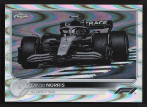 2022 Topps Chrome Formula 1 Lando Norris Black & White RayWave #35 Card - Picture 1 of 2