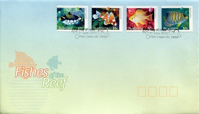 2010 Fishes of the Reef (Part 1) - FDC APM42320 Self Adhesive stamps - Image 1 of 2
