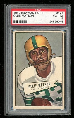 1952 Bowman Large #127 Ollie Matson PSA 4 - Image 1 of 2
