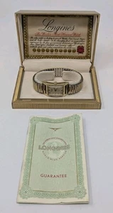 Longines Vintage Armbanduhr 50er Jahre 10K GF Handaufzug Sanduhr mit Original Etui - Bild 1 von 24