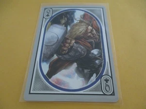 THOR SINGLE SWAP PLAYING CARD FREE SHIPPING QUEEN OF CLUBS MARVEL HTF - Picture 1 of 2