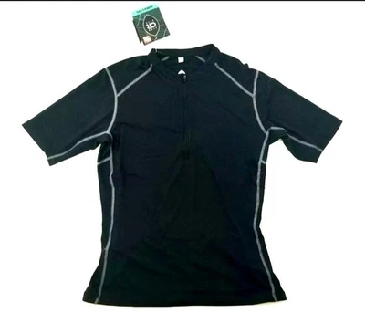 Camiseta deportiva de ciclismo Club Ride Promenade para mujer talla grande RideXDry Raven negra Foto 1 de 4