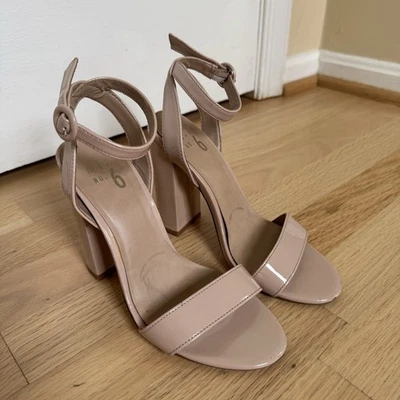 Blush Nude Imitación Cuero Mezcla No. 6 tacones para mujer talla 6 Foto 1 de 4