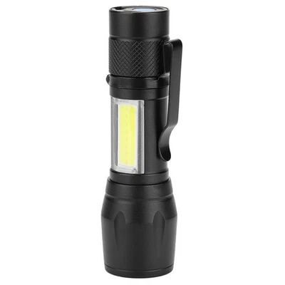 Portable Lightweight USB Rechargeable LED Flashlight COB Lamp Torch Flash HOT - Bild 1 von 4