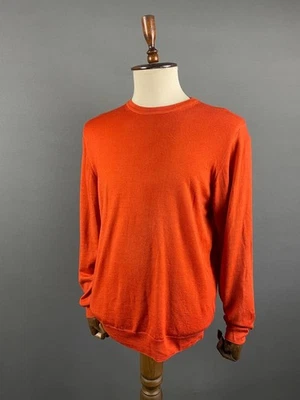 Fedeli Mens Sweater Size 56 Red Long Sleeve Crew Neck Comfort Pullover - Image 1 of 4