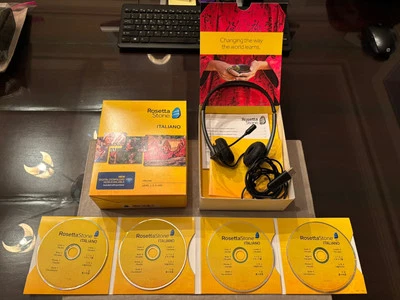 Rosetta Stone Italian Level 1-5 With Headset, 4 Discs & Activation Code - Image 1 of 2