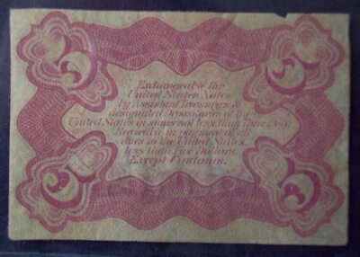 FR.1236 SP NMB (3rd Issue) 5 cent RED BACK SPECIMEN (UNC) SCARCE - Image 1 of 2