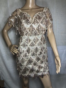 Vestido de Fiesta con Lentejuelas de Alta Calidad Dress Women Dress Party Sexy S - Picture 1 of 12