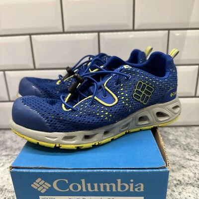 Columbia Drainmaker II Blue/Yellow Sneakers Youth 3 Blue BY2056-437 Water Fast - Image 1 of 4