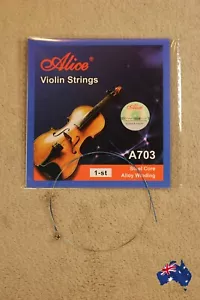 Universal Single Violin String E-1 Premium Alloy asy Modulation Rich Tone AU - Picture 1 of 6