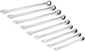 9 Pc. 12 Point XL X-Beam Ratcheting Combination Wrench Set, SAE - 85898 - Picture 1 of 7