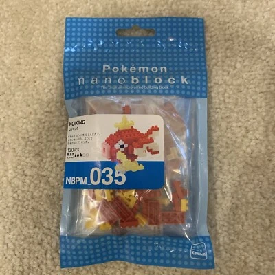 Nanoblock Pokemon Koiking Micro Sized Building Blocks Toy Set 130 Pcs NBPM-035 - Image 1 of 4