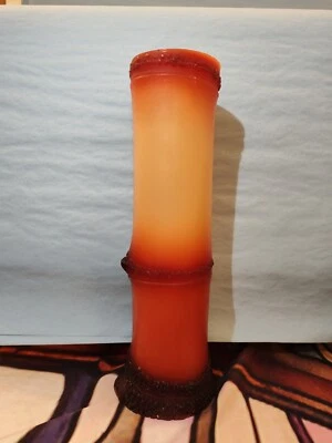 John Hardy Handmade Beeswax Candles Orange Yellow Tall Pillar Candle - Image 1 of 4