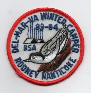 1983-84 (Nuthatch) Nanticoke Rodney Winter Camper Series Patch (Del-Mar-VA C.) - Foto 1 di 1