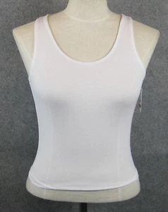 Skarlett Blue Top Womens Crop Tank Sleeveless White Size XS - Picture 1 of 5