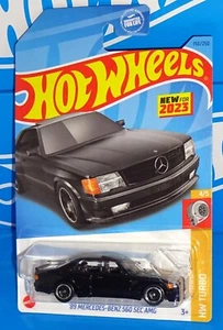 Hot Wheels New For 2023 HW Turbo Series #150 '89 Mercedes-Benz 560 SEC AMG Black - Picture 1 of 3