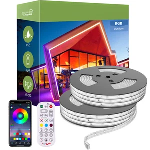 Novostella Outdoor 105ft RGB LED Strip Lights Rope Light Dimmable Tape 24V IP65 - Picture 1 of 7