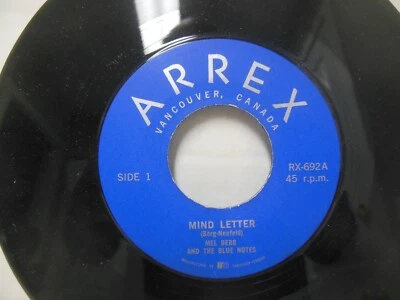 rare MEL BERG & THE BLUE NOTES mint 45 rpm MIND LETTER b/w GOD OF FURY - Image 1 of 2