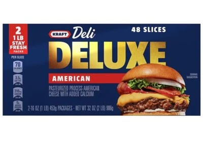 Kraft Deli Deluxe American Cheese Slices, 48 ct. - Image 1 of 3