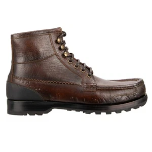 DOLCE & GABBANA Stable Combat Leather Boots Shoes SIRACUSA Brown Black 03827 - Picture 1 of 7