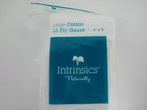 Intrinsics Med-Esthetic 100% Cotton Large 12-Ply Gauze 4"x 4" - 200 Count - Picture 1 of 6