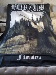 1BURZUM 'FILOSOFEM' WALL ART/FLAG/SHEET/BLACK METAL/MAYHEM/BED COVER/EMPEROR - Picture 1 of 6