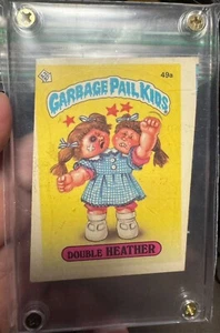 1985 Topps Garbage Pail Kids Original Series 2 #49a Double Heather GPK Miscut😍 - Picture 1 of 2