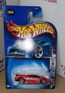 11-25 HOT WHEELS 2003 ERROR Lamborghini on Porsche 911 Carrera #204 card - Picture 1 of 6