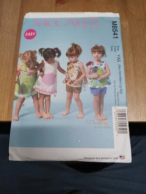 McCall's 6541 Top, Dress, Shorts, Appliques Infant Newborn - XL Baby Pattern - Image 1 of 2