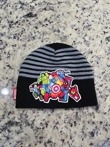 YOUTH Marvel Avengers Beanie Hat Minecraft Assemble Super Heroes Boys Graphic - Picture 1 of 2