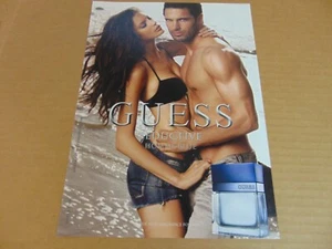 2012 GUESS SEDUCTIVE HOMME BLUE FRAGRANCE art print ad - Picture 1 of 1