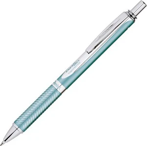 Pentel EnerGel Alloy RT Premium Gel Ink Pen, (0.7mm), Aquamarine Barrel, Black - Picture 1 of 7