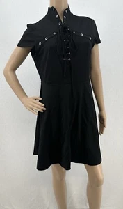 Vestido Killstar para mujer XL negro con cordones ojales delanteros gótico bruja punk rave usado en excelente estado - Imagen 1 de 11
