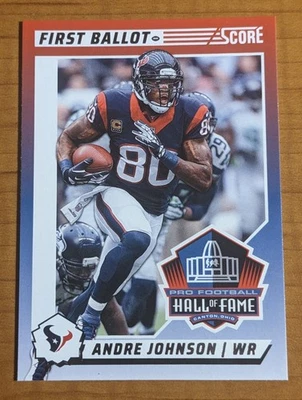 Andre Johnson 2024 Score Football First Ballot Hall Of Fame #3 Houston Texans  - Image 1 of 2