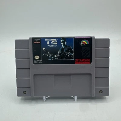 T2 Terminator 2: Judgment Day (SNES, 1993)  Super Nintendo Authentic Cartridge - Image 1 of 3