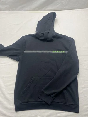 Oakley Hoodie Mens XL Black Green Long Sleeve Sweatshirt - Image 1 of 4