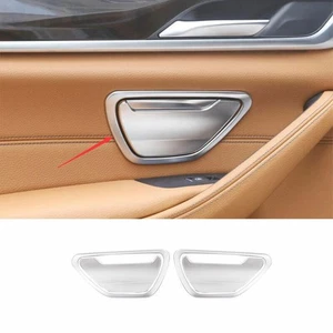 For BMW 5 Series G30 2018-2022 ABS Silver Rear Cigarette Lighter Frame Trim 4PCS - Bild 1 von 9