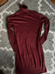 H&M Mama Maternity Red Sweater Dress Size M - Picture 1 of 3