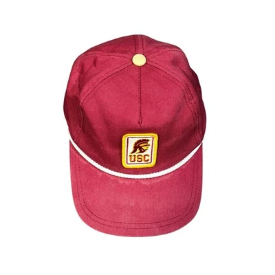 Parche de cuerda de fútbol americano NCAA rojo amarillo gorra gorra gorra gorra troyanos USC para hombre Foto 1 de 4