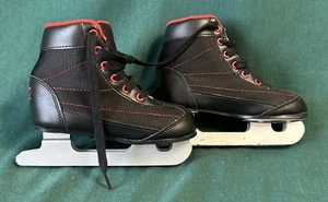 DBX DOUBLE BLADE YOUTH / KIDS BLACK & RED ICE SKATES - SIze US 11K EUR 28 - Picture 1 of 11