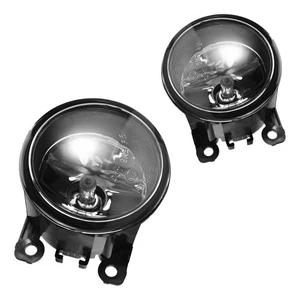 2x Fog Light Assembly Chrome Housing Clear Lens For 2010-2012 Nissan Sentra - Picture 1 of 13