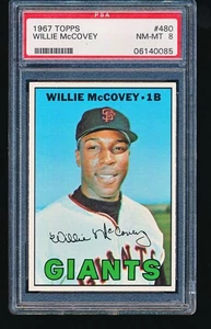 1967 Topps WILLIE McCOVEY #480 PSA 8 - Picture 1 of 2