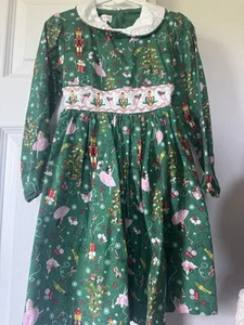 Bonnie Jean Nutcracker Smocked Dress Sz 5 - Picture 1 of 3