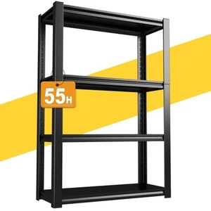 55''H Heavy Duty Shelving,Garage Storage Shelves for Storage,4 Tier Metal She... - Picture 1 of 8