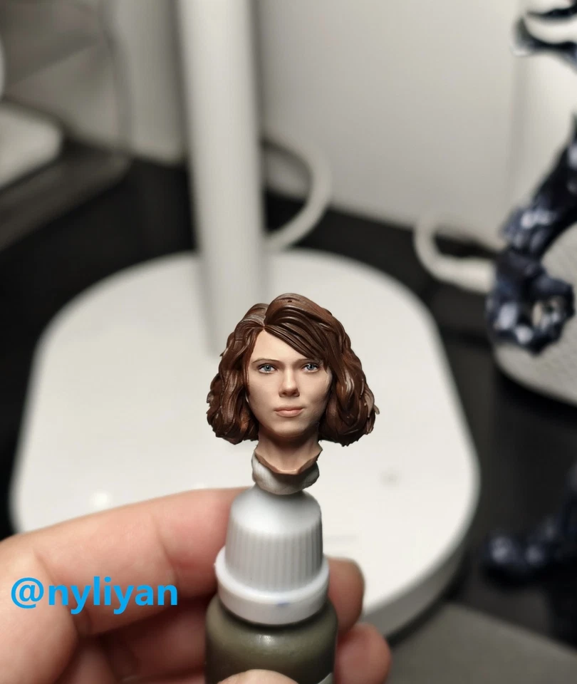 1/12 Black Widow Scarlett Girl Head Sculpt Model For 6''Action Figure Doll - Image 1 of 3