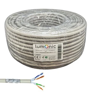 50m Netzwerkkabel Verlegekabel CAT6 S/FTP Ethernet Kabel LAN Kabel CAT.6 - Afbeelding 1 van 4