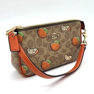 Coach Clutch Bag Orange from JAPAN NEW - Picture 1 of 6